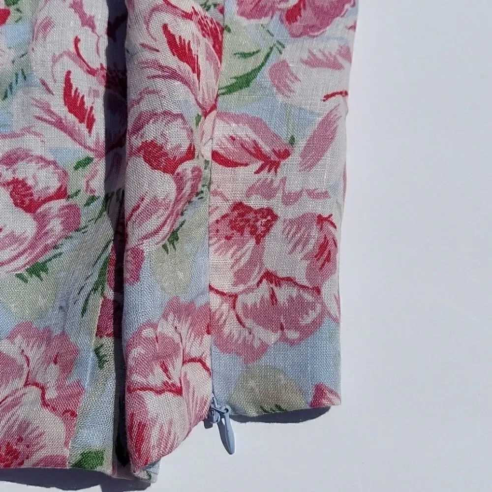 WAYF Tamera Floral Linen Tank Crop Top Sz L NWT - Picture 8 of 13